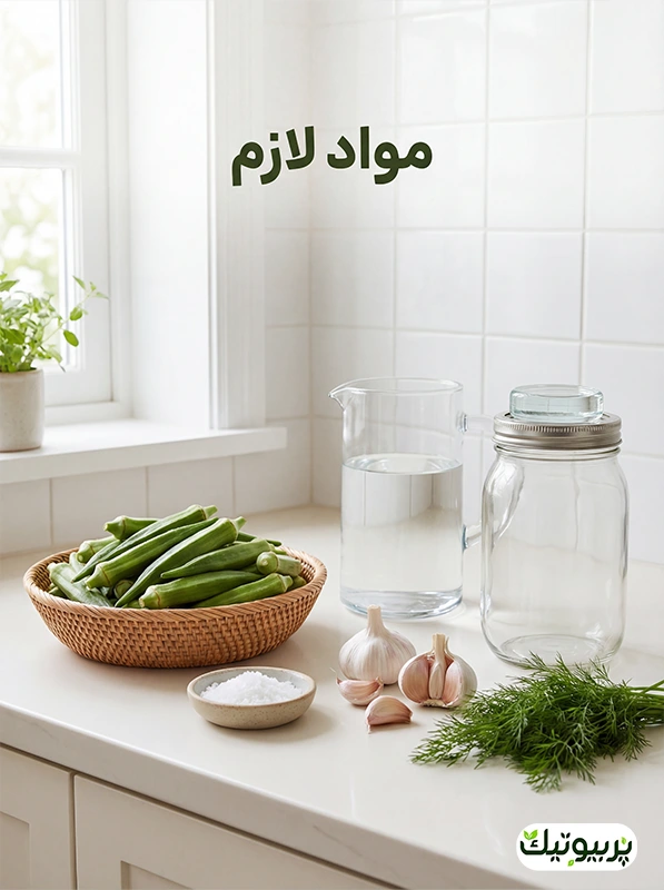 مواد لازم تهیه بامیه تخمیری