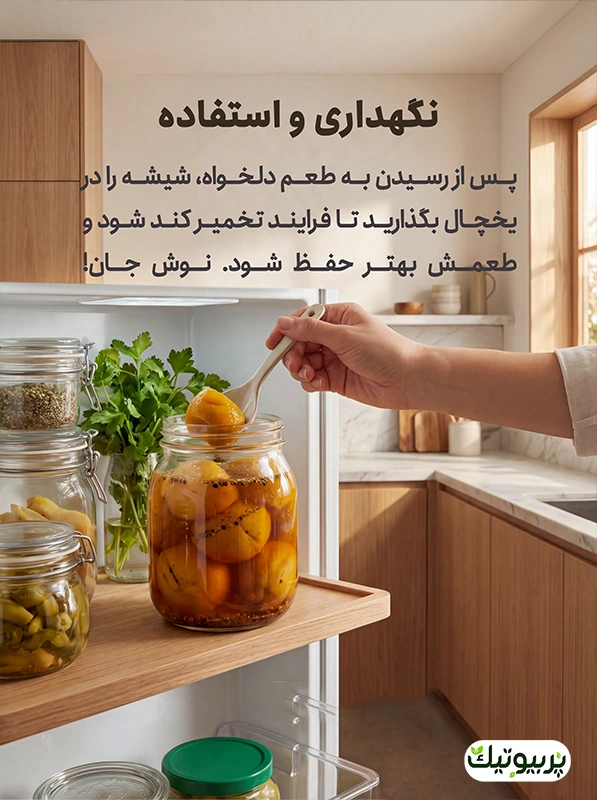نگهداری و استفاده از لیمو تخمیری